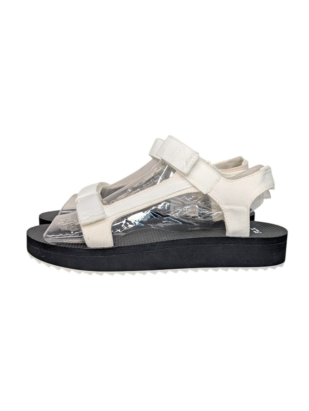 FLX Travel/Leisure Strap Black White Sandals | Size 11 - Picture 2 of 10